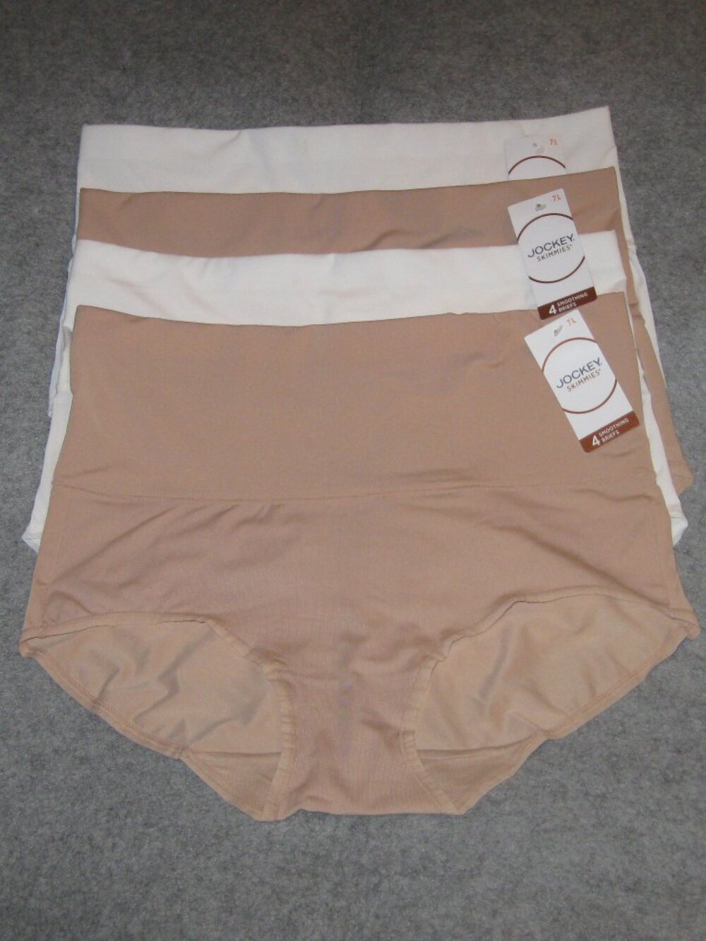 Jockey 4-pack Smoothing Brief Light/Ivory